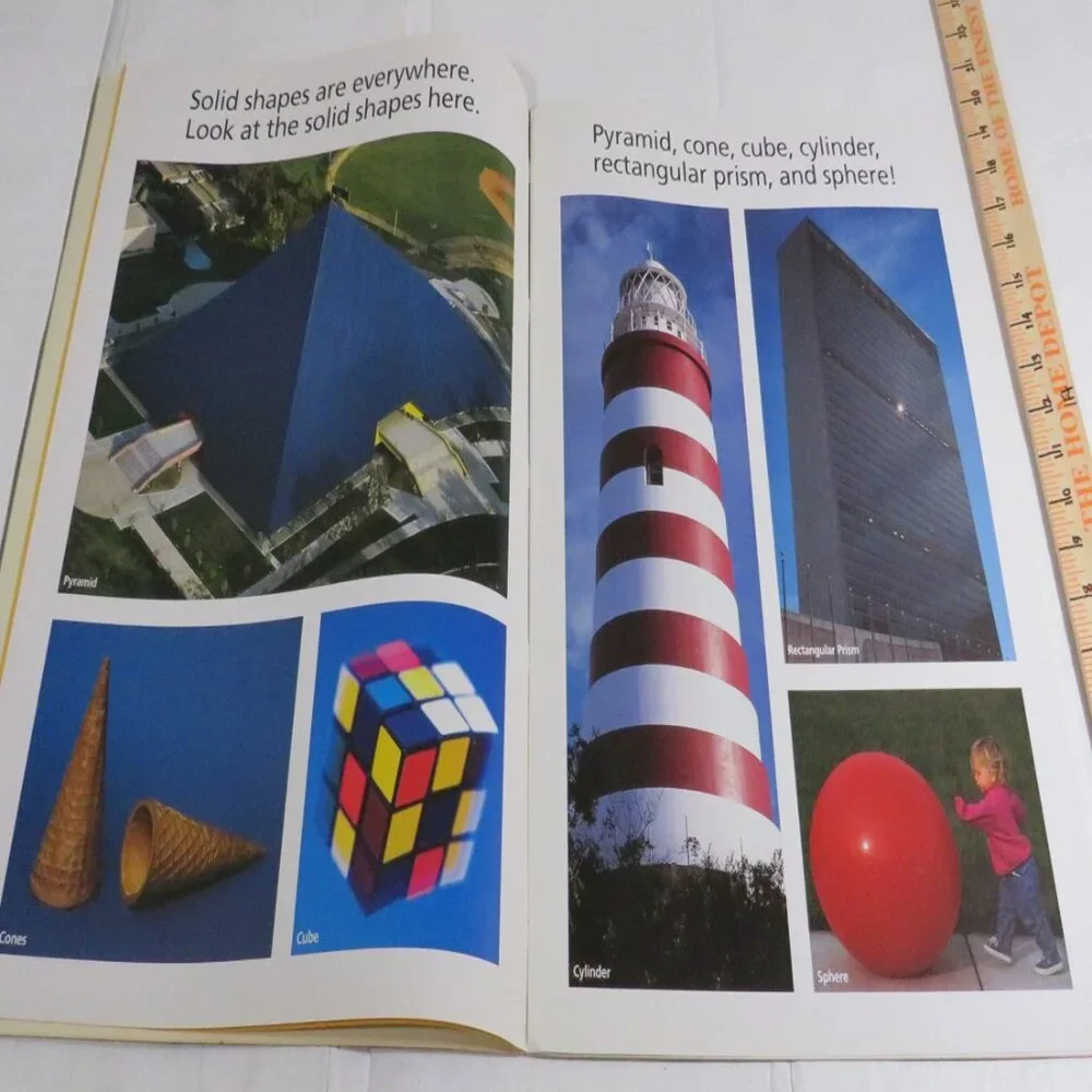Solid Shapes BIG BOOK (almost 2 feet tall) with teacher pages CLASSROOM SIZE